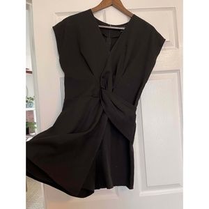 Black V-neck Romper